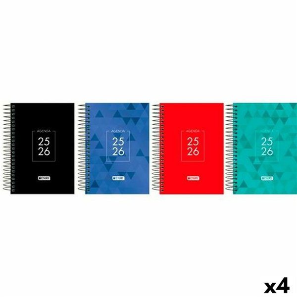 Diary ENRI IDENTITY 1/4 15 x 21 cm 2025-2026 (4 Units)