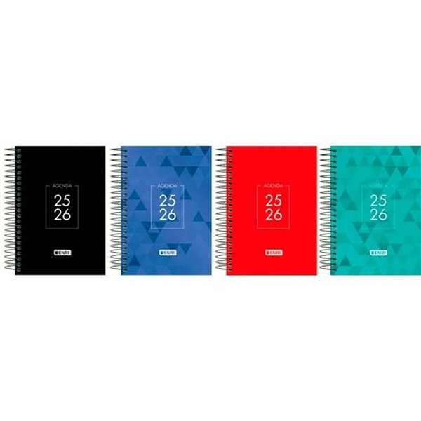 Diary ENRI IDENTITY 1/4 15 x 21 cm 2025-2026 (4 Units)