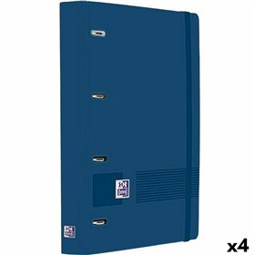 Ring binder Oxford LIVE&GO Navy Blue A4+ (4 Units)