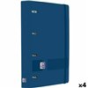 Ring binder Oxford LIVE&GO Navy Blue A4+ (4 Units)