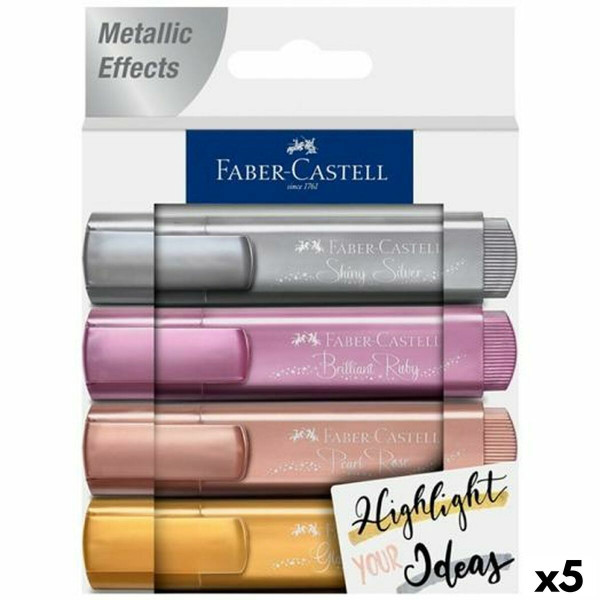 Fluorescent Marker Set Faber-Castell TEXTLINER 4 Pieces (5 Units)