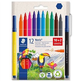 Set of Felt Tip Pens Staedtler 12Noris Multicolour 12 Pieces (15 Units)