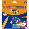 Colouring pencils Bic KIDS EVOLUTION STRIPES Multicolour 24 Pieces (20 Units)