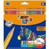 Colouring pencils Bic KIDS EVOLUTION STRIPES Multicolour 24 Pieces (20 Units)