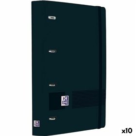 Ring binder Oxford LIVE&GO Black A4+ (10 Units)