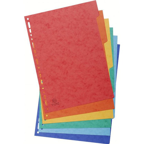 Seperators Exacompta NATURE FUTURE Multicolour A4 (50 Units)