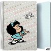 Notebook Mafalda Bird Multicolour Din A4 80 Sheets (12 Units)