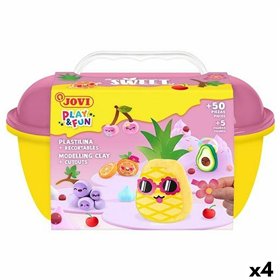 Modelling Clay Game Jovi PLAY&FUN SWEET Multicolour (4 Units)
