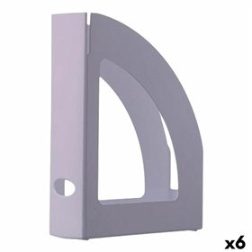 Magazine rack Archivo 2000 Light mauve A4 Recyclable 25 x 8 x 32 cm (6 Units)