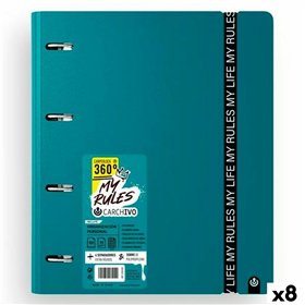 Ring binder Carchivo CARPEBLOCK 360 MY RULES Dark green A4 (8 Units)