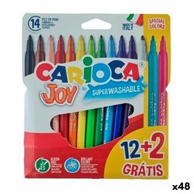 Set of Felt Tip Pens Carioca JOY Multicolour 12 Pieces (48 Units)