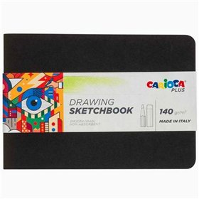 Drawing Pad Carioca SKETCHBOOK Black A5 20 Sheets (20 Units)