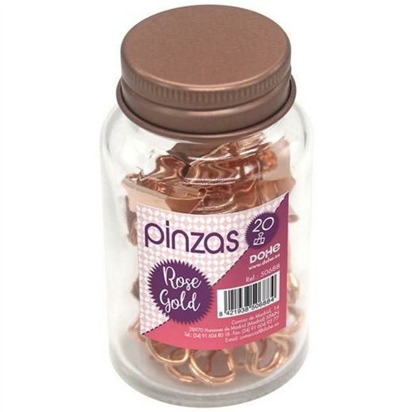 Clamps DOHE Silver Metal 19 mm 20 Pieces (6 Units)