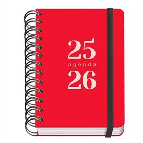 Diary DOHE GRAMMAR Red A6 120 x 170 mm 2025-2026 (20 Units)