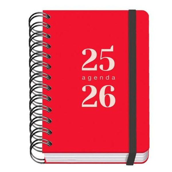 Diary DOHE GRAMMAR Red A6 120 x 170 mm 2025-2026 (20 Units)