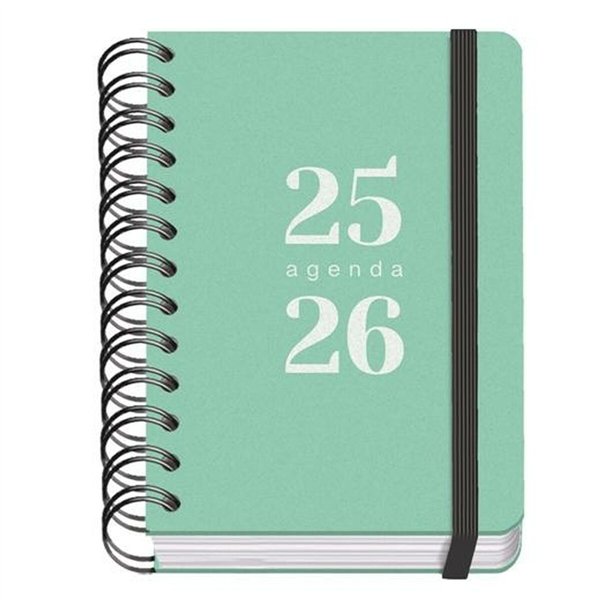Diary DOHE GRAMMAR Green A6 120 x 170 mm 2025-2026 (20 Units)