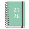 Diary DOHE GRAMMAR Green A6 120 x 170 mm 2025-2026 (20 Units)