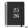 Diary DOHE GRAMMAR Black A6 120 x 170 mm 2025-2026 (20 Units)