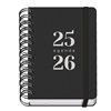 Diary DOHE GRAMMAR Black A6 120 x 170 mm 2025-2026 (20 Units)