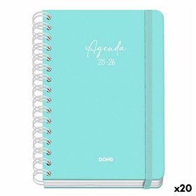 Diary DOHE SERENITY WIRE´O Green A5 150 x 210 mm 2025-2026 (20 Units)