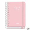 Diary DOHE SERENITY WIRE´O Pink A6 120 x 170 mm 2025-2026 (20 Units)