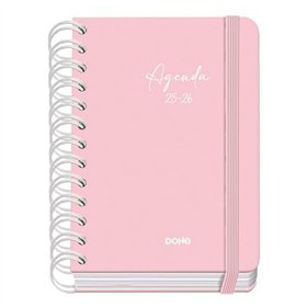 Diary DOHE SERENITY WIRE´O Pink A6 120 x 170 mm 2025-2026 (20 Units)