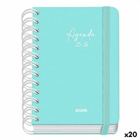 Diary DOHE SERENITY WIRE´O Green A6 120 x 170 mm 2025-2026 (20 Units)