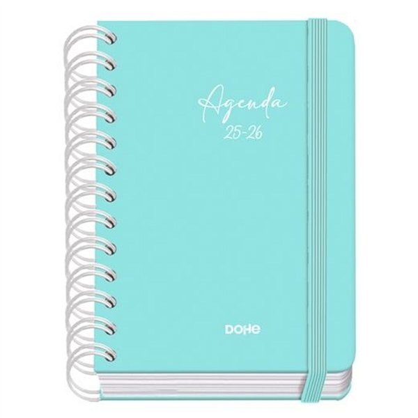 Diary DOHE SERENITY WIRE´O Green A6 120 x 170 mm 2025-2026 (20 Units)