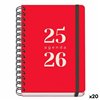 Diary DOHE GRAMMAR Red A5 150 x 210 mm 2025-2026 (20 Units)