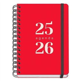 Diary DOHE GRAMMAR Red A5 150 x 210 mm 2025-2026 (20 Units)