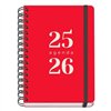 Diary DOHE GRAMMAR Red A5 150 x 210 mm 2025-2026 (20 Units)