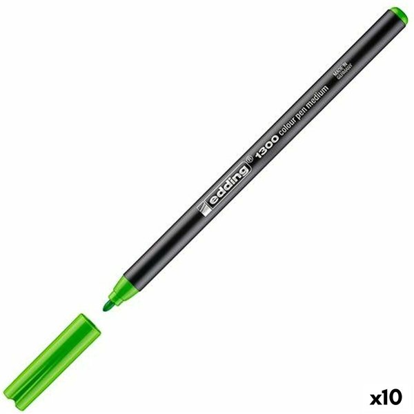 Marker pen/felt-tip pen Edding Light Green (10 Units)