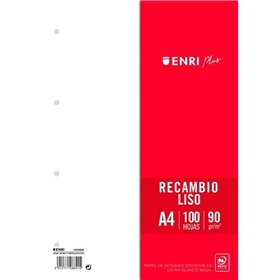 Replacement sheets ENRI White A4 100 Sheets (24 Units)
