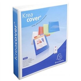 Ring binder Exacompta KREACOVER White A4+ (10 Units)