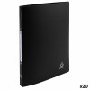 Ring binder Exacompta Black A4 (20 Units)