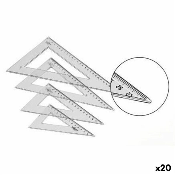 Triangle Faibo Transparent 30 cm (20 Units)