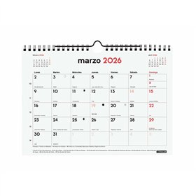 Wall calendar Finocam Paper 2025-2026 21 x 15 cm