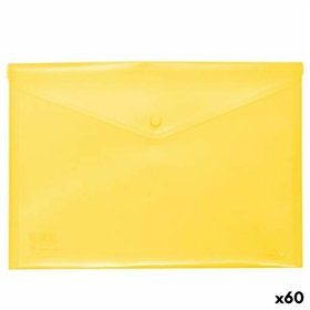 Document holder with flap Grafoplas Yellow A4 polypropylene (60 Units)