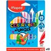 Set of Felt Tip Pens Maped COLOR´PEPS JUNGLE Multicolour 12 Pieces (12 Units)