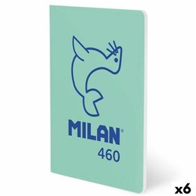 Notebook Milan Green A5 24 Sheets (6 Units)
