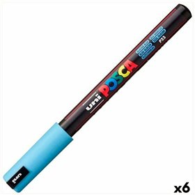 Fluorescent Marker POSCA PC-1MR Blue (6 Units)