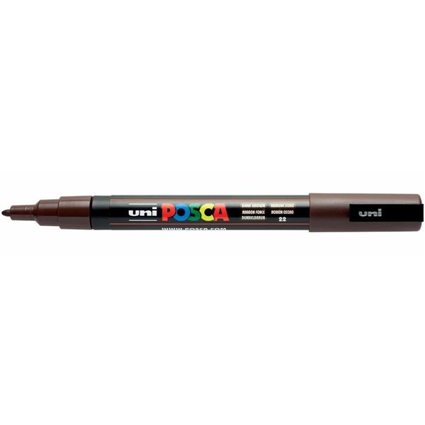 Marker POSCA PC-3M Dark brown (6 Units)
