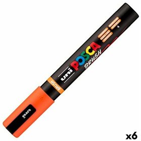 Marker BRUSH POSCA PC-5BR Orange (6 Units)