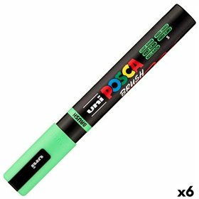 Marker BRUSH POSCA PC-5BR Light Green (6 Units)