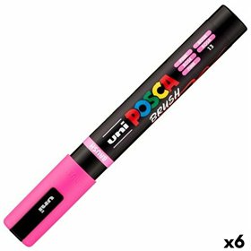 Marker BRUSH POSCA PC-5BR Pink (6 Units)