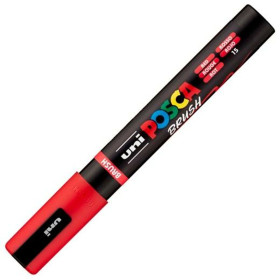 Marker BRUSH POSCA PC-5BR Red (6 Units)