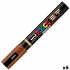 Marker BRUSH POSCA PC-5BR Brown (6 Units)