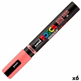 Marker BRUSH POSCA PC-5BR Coral (6 Units)
