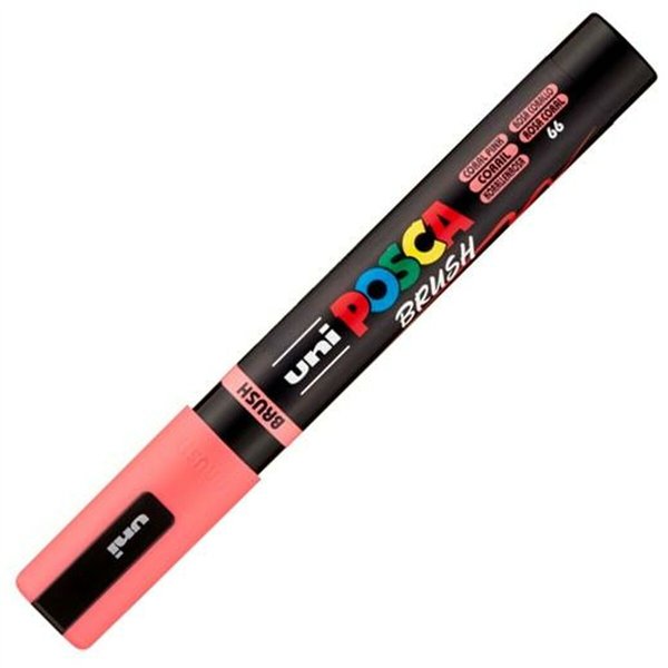 Marker BRUSH POSCA PC-5BR Coral (6 Units)