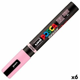 Marker BRUSH POSCA PC-5BR Light Pink (6 Units)